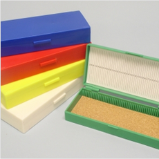 C & A Scientific Slide BOX 50 Cap. (WHITE) - M6524
