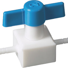 Burkle PTFE-valve, two-way, Ø 10 mm, NW 4mm, autoklav.