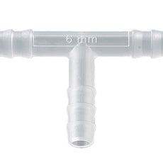 Burkle T-connector, PP, for Ø 5-7 mm, cylindrical nozzles