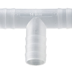 Burkle T-connector, PP, f. Ø 13-15mm, cylindrical nozzles