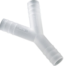 Burkle Y-connector, PVDF, for Ø 13-15 mm, cylindrical