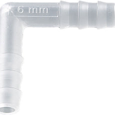 Burkle Angled connector, PP, for Ø 5-7 mm, cylindrical