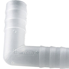 Burkle Angled connector, PVDF, f. Ø 11-13 mm, cylindrical