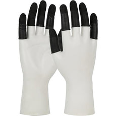 Static Dissipative Vacuum Sealed Latex Finger Cots ISO 5 (Class 100), Black, X-Large - 8CXL