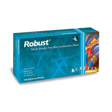 ROBUST Nitrile Gloves Blue Soft (Large)(Non Latex)  4.5mm Thickness - Case of 1000