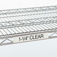 Metro 9990CL3 Super Erecta Label Holder, Clear, 31" x 1.25"
