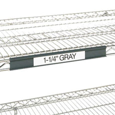 Metro 9990SL Super Erecta Slanted Label Holder, Gray, 3" x 1.25"