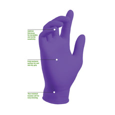 Powder-Free Nitrile Single-Use Gloves, 5.0mil Thickness, XX-Large, Case of 1000 -N700366