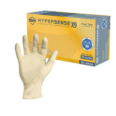 TrueForm Latex Powder Free Exam Gloves 5.5mil Size Medium, Case of 1000 (10 boxes 100/Box) - TF-065-095-NT