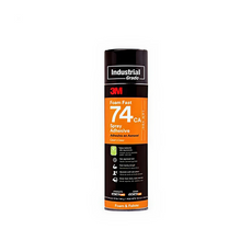 3M Foam Fast 74 Low VOC Spray Adhesive Clear 19 oz Aerosol - 74CA SPRAY 19OZ