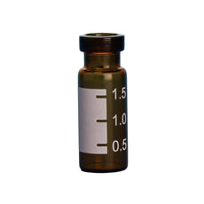 2.0mL LO Amber Vial 12x32mm White Graduated Spot 11mm Crimp