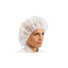 Bouffant Cap SBPP 24" w/Latex Free Band White 100/BG