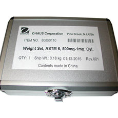 Weight Set, 500mg-1mg, ASTM 6, CYL - 80850110