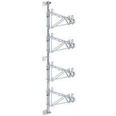 Metro AW26C Super Erecta Post-Type Wall Mount Mid Unit Kit, Chrome, for 14" Shelf Width, 4 Shelf Levels