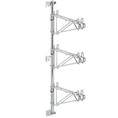 Metro AW25C Super Erecta Post-Type Wall Mount Mid Unit Kit, Chrome, for 14" Shelf Width, 3 Shelf Levels