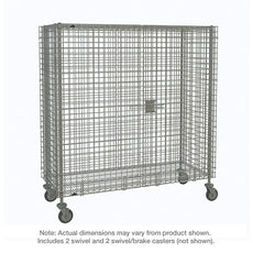 Super Erecta Mobile Security Unit, Chrome, 30 X 60