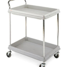 Metro BC2636-2DG Deep Ledge 2-Shelf Utility Cart, Gray, 26" x 36"