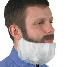 Advantage I Beard Cover White 1000 Count - APP0370-1000
