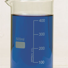 Beakers,Tall,No Spout,Borosil, 500ml Pk6 - BG1040-500