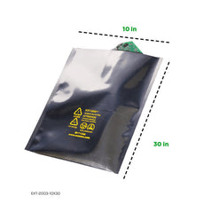 Metal-In 10x30 In Moisture Barrier Flat Bag Series 2000, 3.7 Mils Thickness - EXT-2003-10X30
