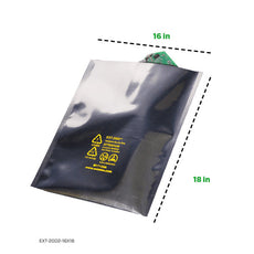 Metal-In 16x18 In Moisture Barrier Flat Bag Series 2000, 3.7 Mils Thickness - EXT-2002-16X18