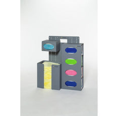 PPE Organizer, 12x12x5.5 Gown Bin, Mask Holder, 4 Glove Box Holder - ICP-10-007RBWS