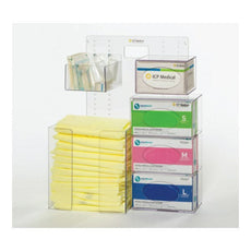 PPE Organizer, 12x17x5.5 Gown Bin, 4 Glove Box Holder - ICP-10-007WDWS
