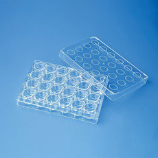Brandtech BrandPlates Cell Culture Inserts 24-well cellGrade +, Trans. F-bottom, 10 w/10 lids - 782890