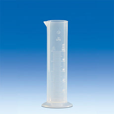 Brandtech Graduated Cylinder, PP, low form, molded grads, 100mL, pk 12 - V642941