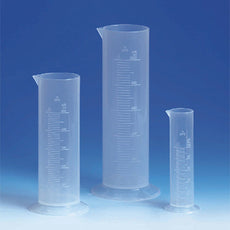 Brandtech Graduated Cylinder, PP, low form, molded grads, 500mL, pk 6 - V644941