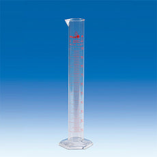 Brandtech Graduated Cylinder, PMP, molded/screened, Class A cert, 10mL, pk2 - V64614