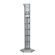 Brandtech Graduated Cylinder, PP, molded/printed, Class B, 25mL, pack of 12 - V647081