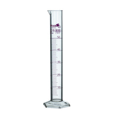 Brandtech Graduated Cylinder, PMP, molded/screened, Class A cert, 50mL, pk2 - V64814