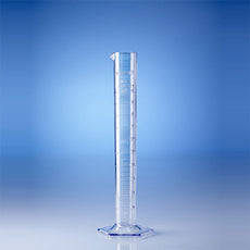 Brandtech Graduated Cylinder, SAN, molded graduations, 50mL, pack 12 - V64891