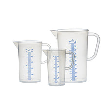 Brandtech Graduated Pitcher, PP, Molded/printed, 250mL, pack of 12 - V440081
