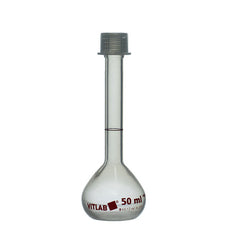 Brandtech Volumetric Flask, PMP, with Screw cap, Class B, 50mL, pk 2 - V672895