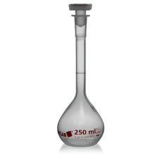 Brandtech Volumetric Flask, PMP, NS Stopper, PP, Class A, 250mL, pk 2 - V67404