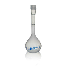 Brandtech Volumetric Flask, PP, Screw Cap, PP, Class B, 250mL, pk 2 - V674891
