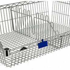 Metro BSKDIV-18H Super Erecta Basket Shelving Divider, Chrome, 18"