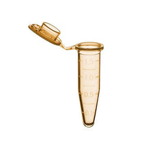 Microtube w/ cap- 1.5ml- orange- w/ self-standing bag & Stop-Pops- 500/pk-C2000-O