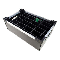 Conductive Containers Express Durastat Totes - Knock Down Flat 16-5/8 x 9-3/4 x 9-1/4", 5/Case - DT4008-KDF