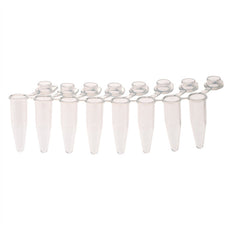 Celltreat PCR 8-Strip Tubes, 0.2mL, Separable, Attached Dome Caps, Clear, 120/Cs - 230462