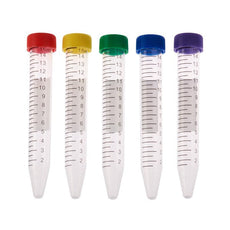  Celltreat 15mL Centrifuge Tube, Assorted Color Cap - Bag, Sterile, 500/Cs - 230411A