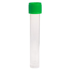  Celltreat 12mL Transport Tube, Green Cap - Bag, Sterile, 500/Cs - 230417