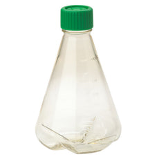  Celltreat 1000mL Erlenmeyer Flask, Vent Cap, Baffled Bottom, PC, Sterile, 6/Cs - 229835