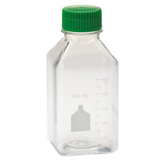  Celltreat 500mL Media Bottle, Square, PET, Bulk, Sterile, 24/Cs - 229792