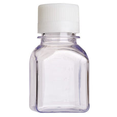  Celltreat 125mL Media Bottle, Square, PETG, Bulk, Sterile, 24/Cs - 230762