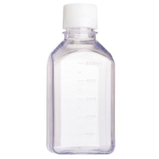  Celltreat 500mL Media Bottle, Square, PETG, Tamper Evident, Bulk, Sterile, 24/Cs - 230764TE