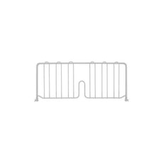Metro DD21W Super Erecta 8" High Shelf Divider for Wire Shelves, White, 21"