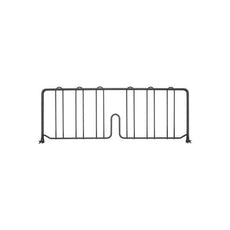 Metro DD24BL Super Erecta 8" High Shelf Divider for Wire Shelves, Black, 24"